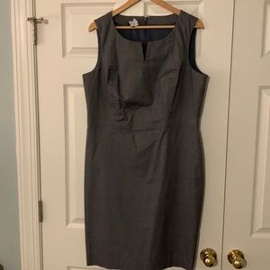 Blue fitted lined dress